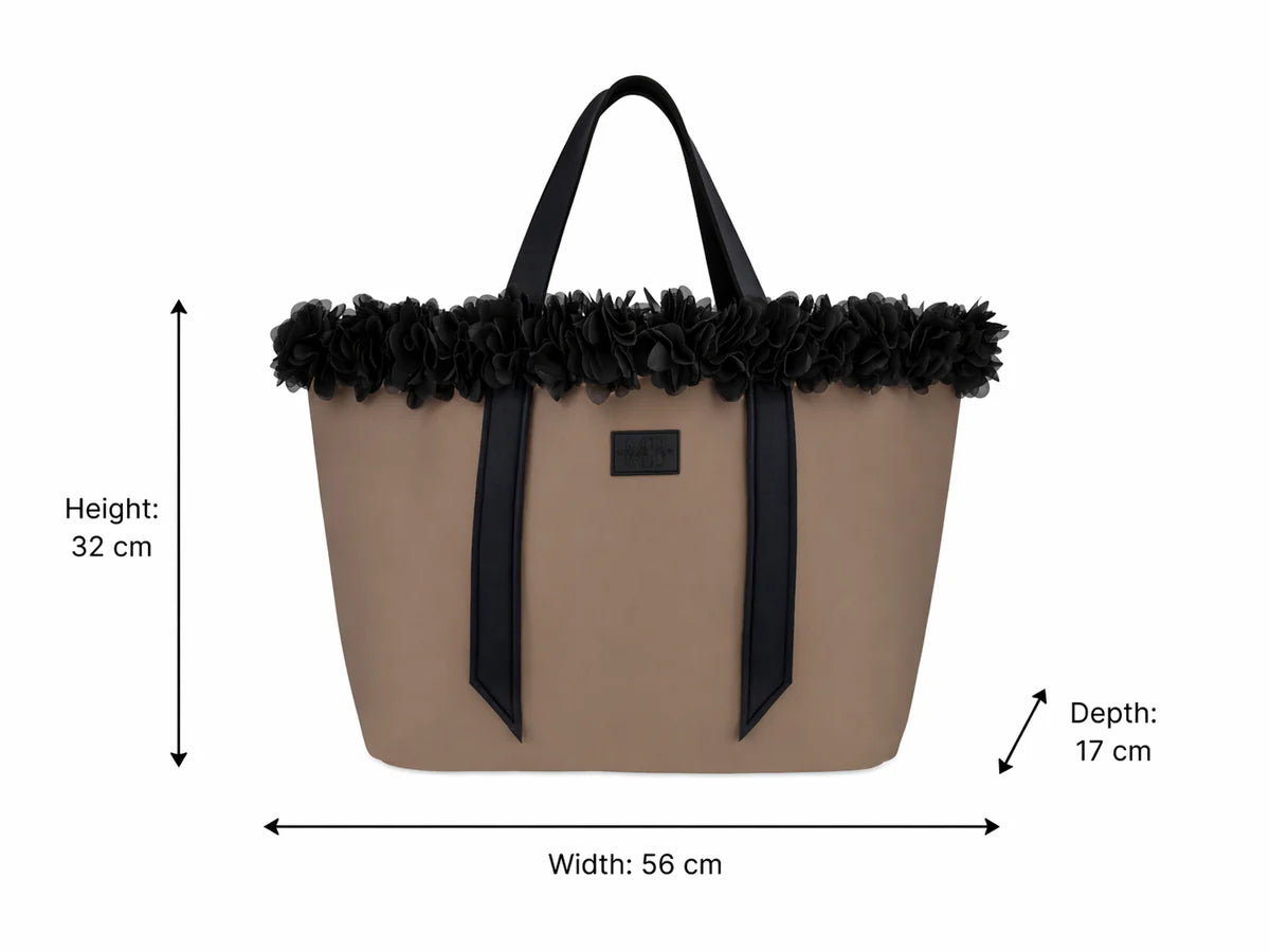 Choco Brown Neoprene Beach Tote