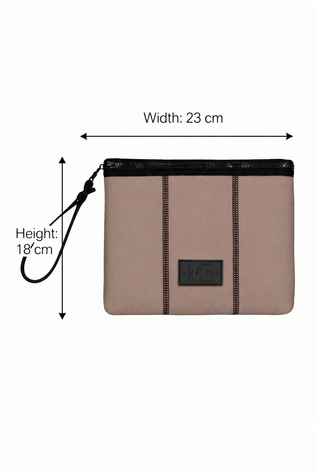 Choco Brown Neoprene Beach Pouch