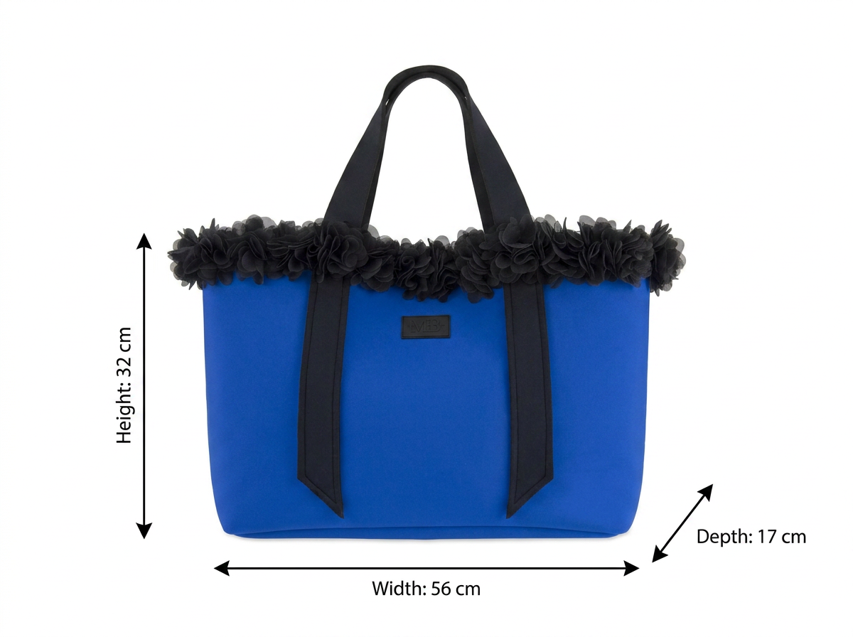 Miami Blue Neoprene Beach Tote