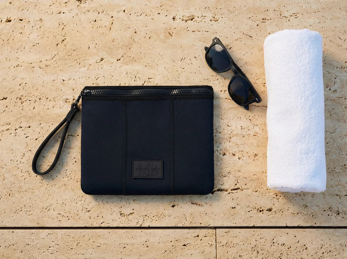 Black Label Neoprene Beach Pouch