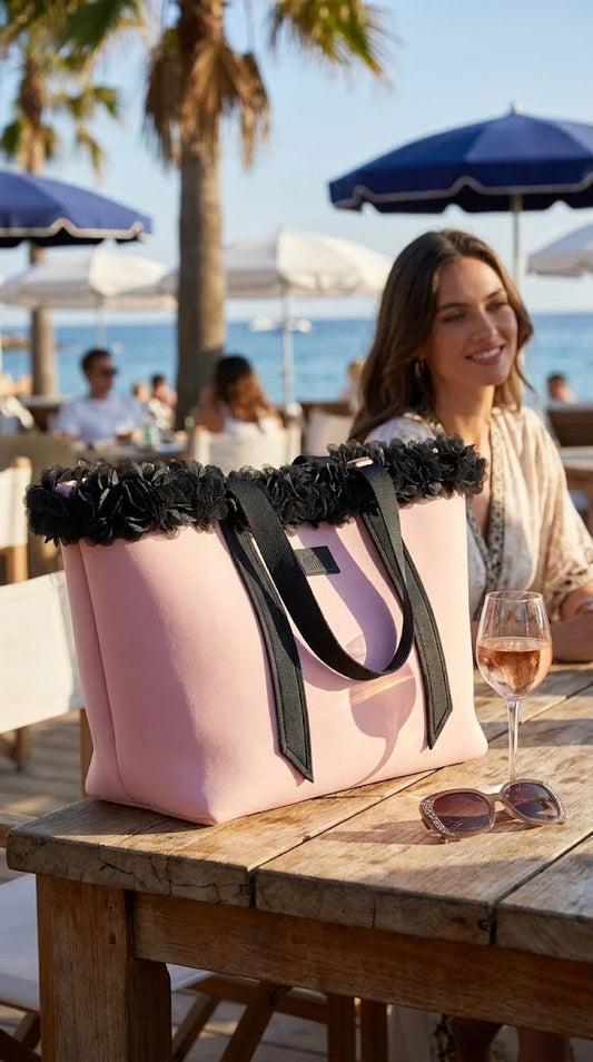 Rose Ash Neoprene Beach Tote